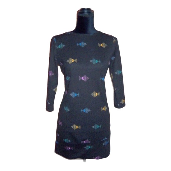 H&M Colorful FISH Tunic Top Mini Dress - Women’s Medium NWOT - Picture 9 of 9